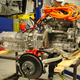 Embry-Riddle’s plug-in hybrid powertrain mates a 2.4-liter E85 inline-four with two 70kW motors and an 8L90 eight-speed automatic transmission. Photo: EcoCar 3.